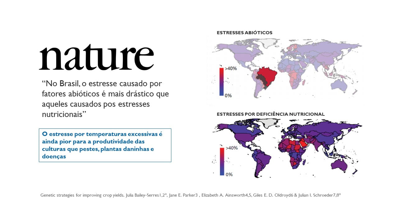 Gráfico de estresse abiótico no Brasil